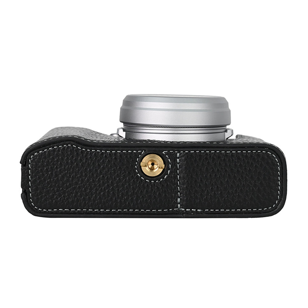 For Fujifilm X100VI Camera Half Body Cover Genuine Cow Leather Bottom Case For Fujifilm X100VI Camera Half Body Cover Genuine Cow Leather Bottom Case